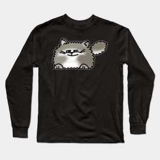 Grey Cat Lover Long Sleeve T-Shirt